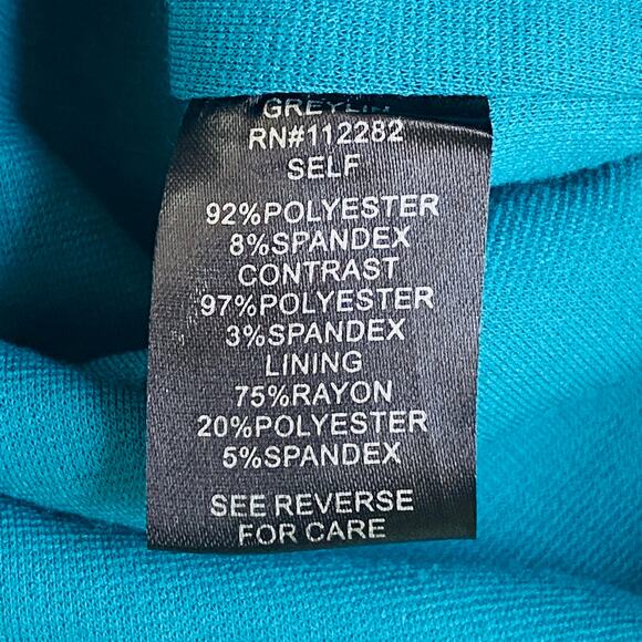 Anthropologie Greylin Blue Micro Suede Dress Women Size Small Perforated Texture - Picture 9 of 9